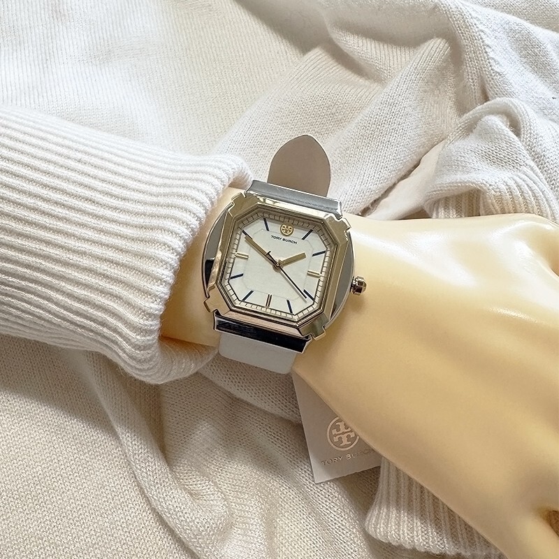 ★幾何学模様が人気★TORY BURCH BLAKE INORY LADIES WATCH NWT! TORY BURCH BLAKE IVORY LADIES WATCH TBW5100 | eBay