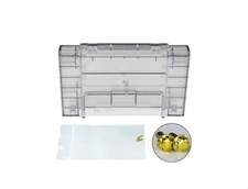 Super Nintendo SNES Clear Smoke Game Cartridge Shells-Lot Of 10 Made in USA 