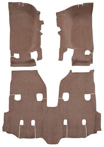 ACC Black Molded Carpet Flooring Fits - 2007-2013 Chevy Silverado 1500 Ext Cab - Picture 3 of 7