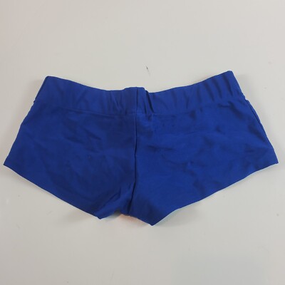 Hooters Booty Shorts Blue Medium Lace up | eBay