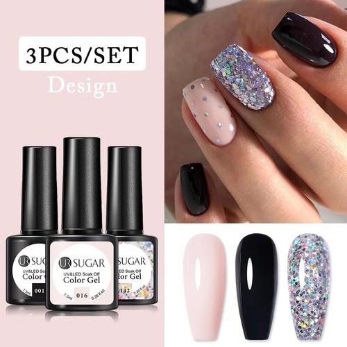 Nail Gel Polish Colours UR Sugar Base Top Coat Soak Off UV LED Colour Varnish UK - Picture 10 of 144