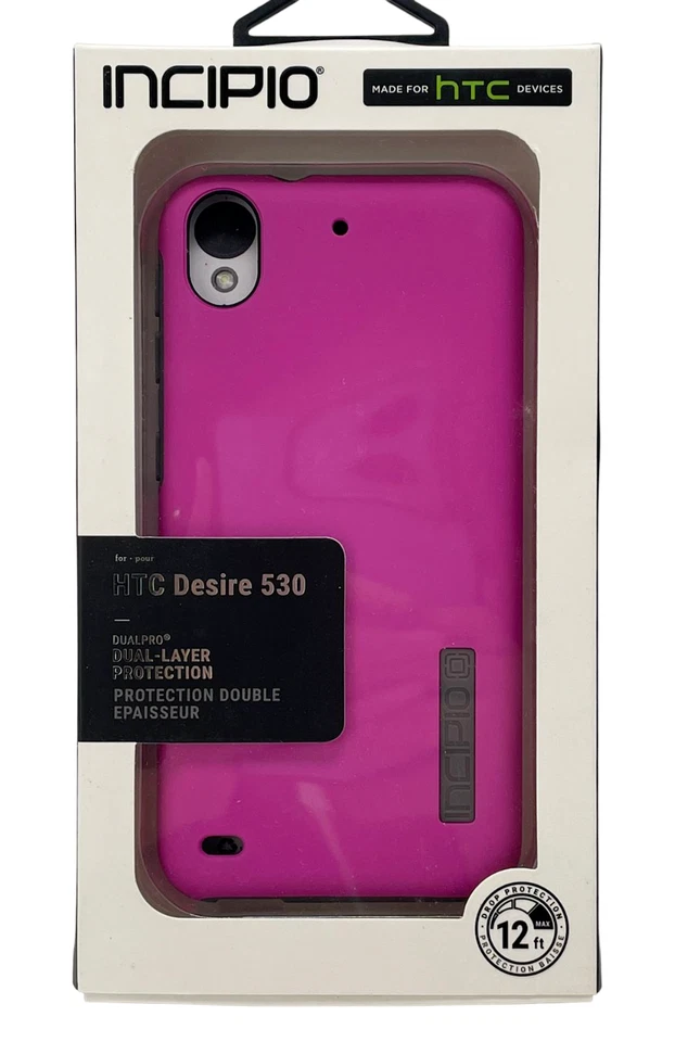 Funda de teléfono celular Incipio para HTC Desire 530 - rosa/carbón Foto 3 de 4