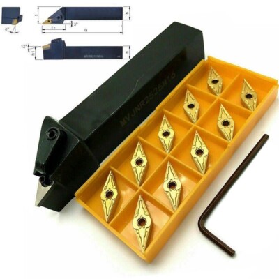 MVJNR2525M16 93° Lathe External Turning Tool Holder +10PCS VNMG331