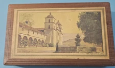 Vintage LYONS CALIFORNIA GLACE FRUIT Empty Box Wood -  Mission Santa Barbara