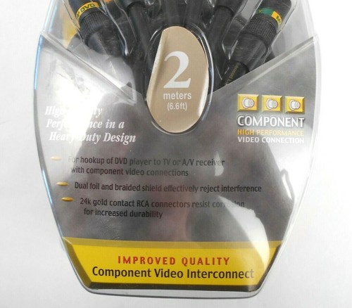 Monster Standard Component Video 1 Cable NIB-Factory Sealed (bin SS) - Picture 5 of 7