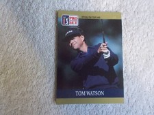 Pro Set 1990 PGA Tour Golf "TOM WATSON" #4 Trading Card USA