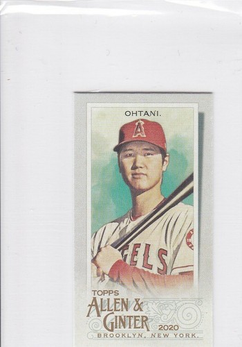 SHOHEI OHTANI Mini 2020 TOPPS ALLEN & GINTER Baseball Card LOS ANGELES ANGELS!