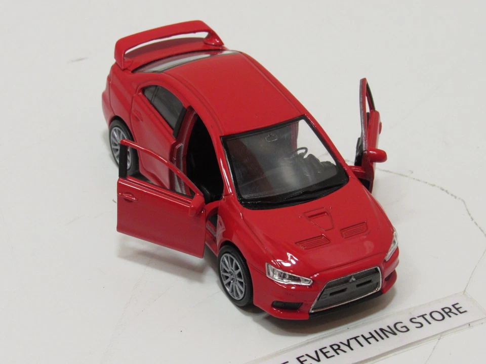 WELLY MITSUBISHI LANCER EVOLUTION X RED 4.75 INCHES LONG FREE SHIP - Image 3 of 4