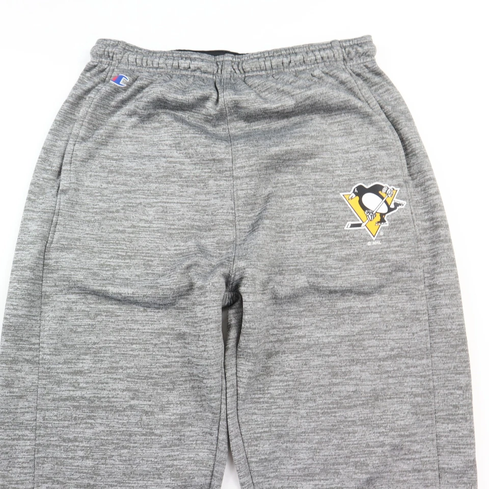 Pantalón de chándal Champion Pittsburgh Penguins para hombre gris medio cremallera al tobillo Foto 2 de 4