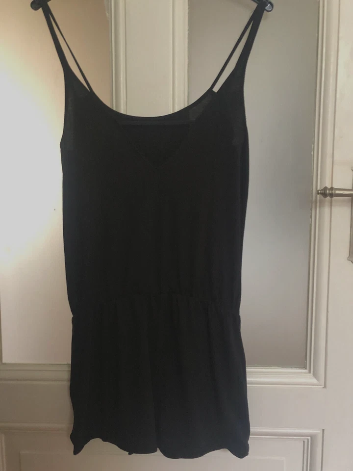 Schwarzer Damen Sommer Jumpsuit Einteiler Kurz Overall von Ckh Gr. M - Bild 2 von 4