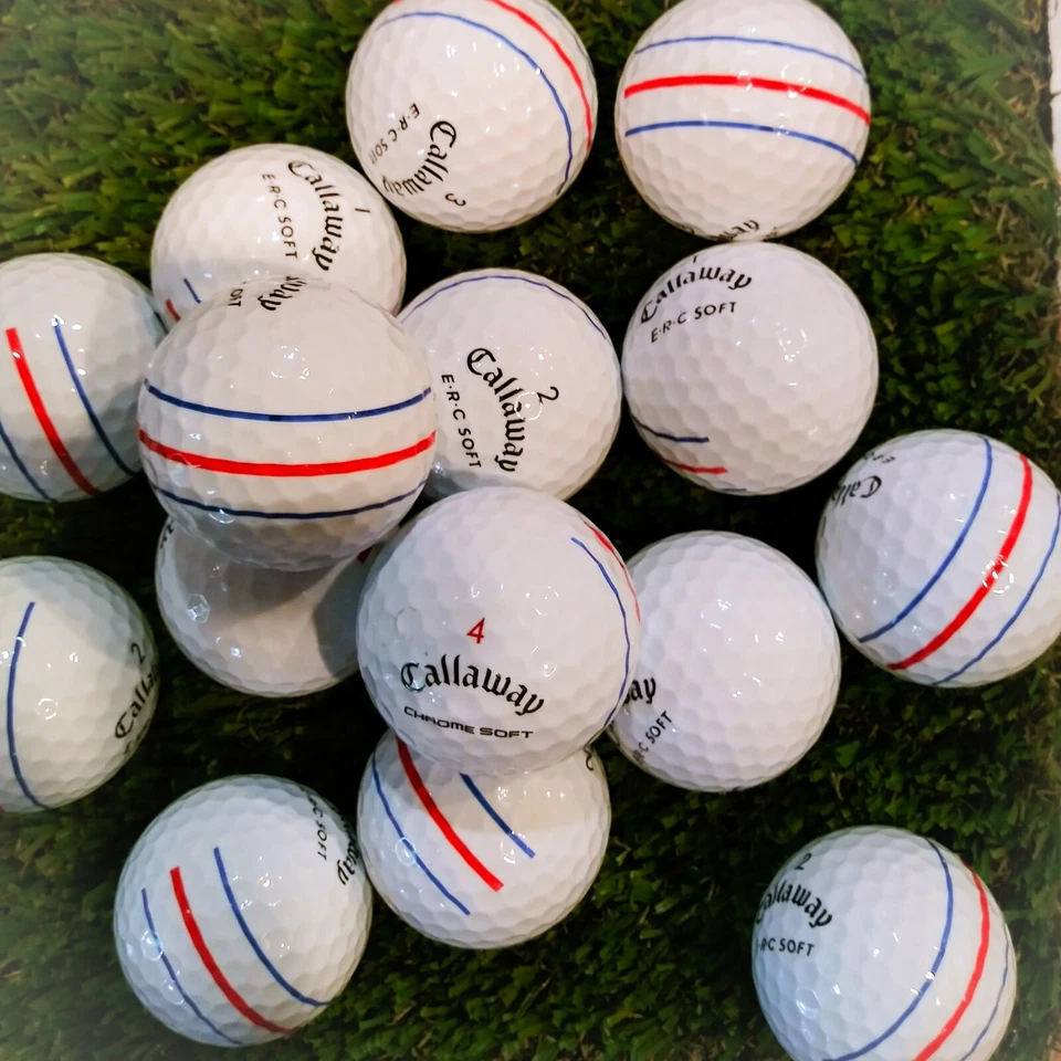 50 pelotas de golf blandas Callaway ChromeSoft triple pista/ERC 5A en perfecto estado Foto 2 de 4