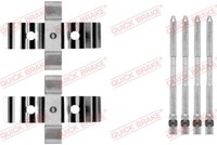 Quick Brake 109-1848 ZubehöR-Set, ScheibenbremsbeläGe FüR Abarth Alfa Romeo Opel