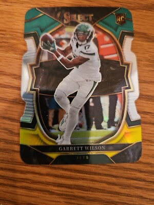 2022 Panini Select #88 GARRETT WILSON Concourse Green & Yellow Prizm Die Cut RC