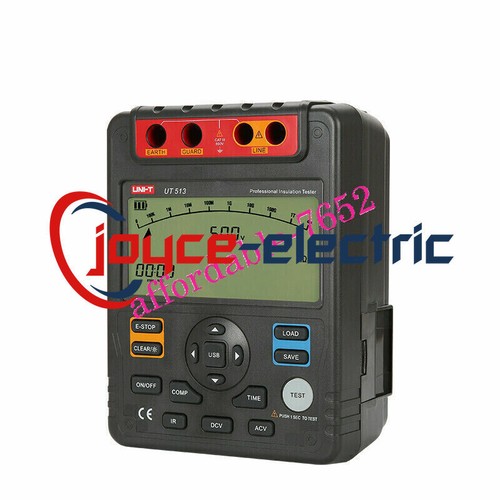 NEW UNI-T UT513 Insulation Resistance Testers Megohmmeter Voltmeter Auto Range - Picture 6 of 9