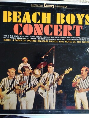 The Beach Boys - Concert LP VG+ STAO-2198 Capitol Labels Vinyl Record
