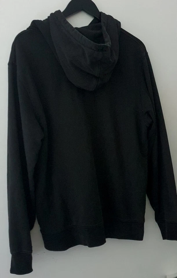 Sweat À Capuche Logo Supreme x Lacoste FW19 Taille M Noir - Photo 3/4