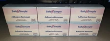 LOT 6 BOXES 300 TOTAL SAFE N SIMPLE SNS00650 ADHESIVE REMOVER EXP 1/25