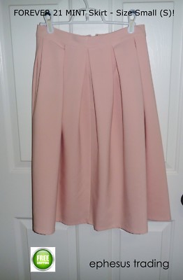 Pleated Skirt Forever 21 Pink Leather Skirt Forever 21 F21 Pleated