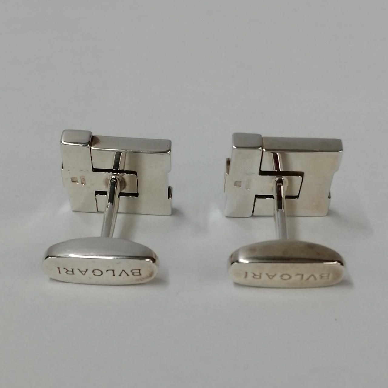 Bvlgari Cufflinks K18 SV925 Used image 5