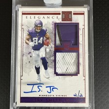 2019 Impeccable Irv Smith Jr. Elegance Rookie Helmet &Team Logo Auto 2/2 Vikings