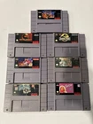 Lot of 7 Super Nintendo Games - Not Working - For Parts/Repair - No Reserve!
