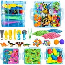 AGENTLAN Dino  Ocean Sensory Sensory Bin with Play Sand