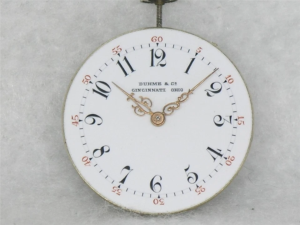 VERY RARE 28MM PATEK PHILIPPE 17 JEWEL POCKET WATCH MOVEMENT & DIAL, RUNNING! - image 4 of 4