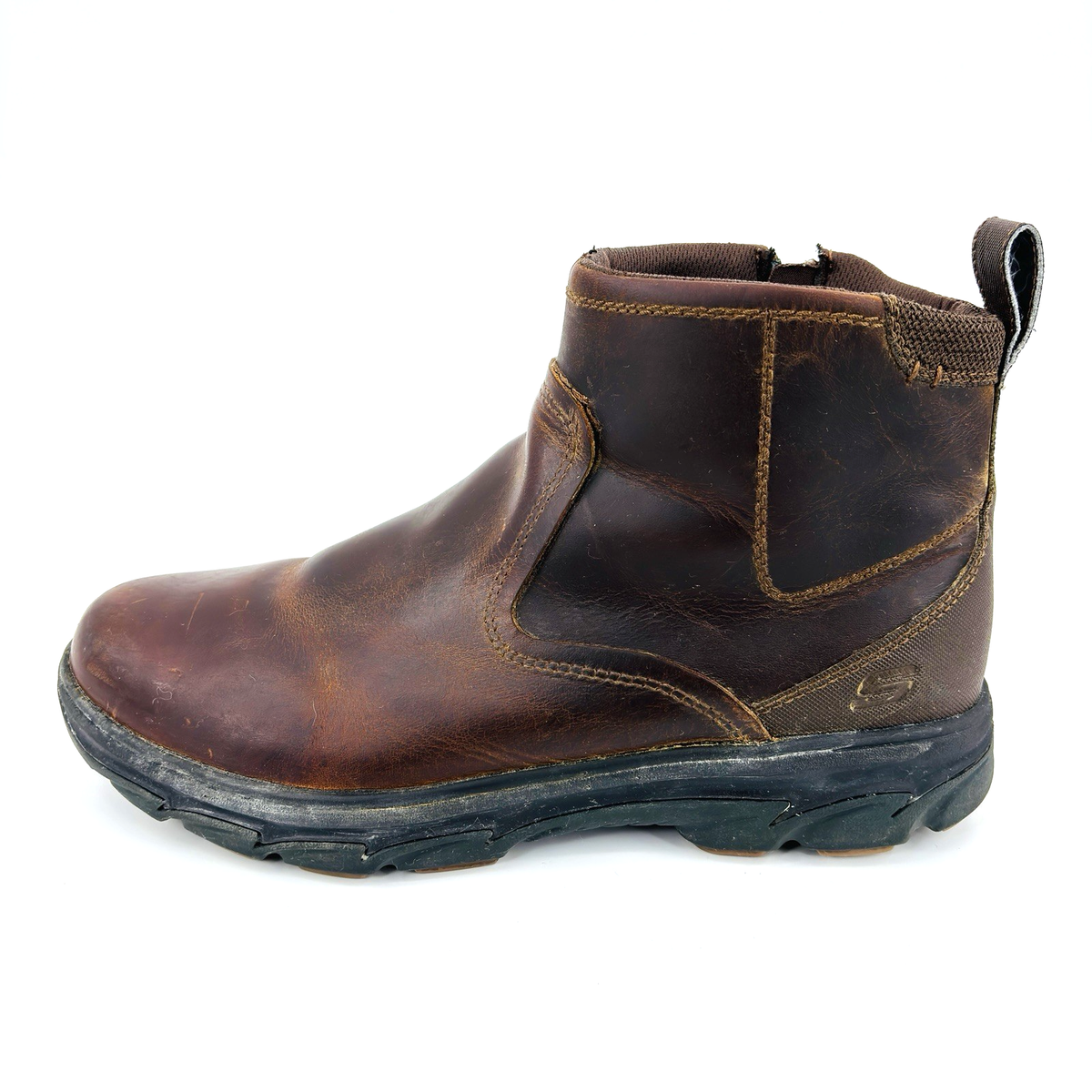 Skechers Shoes Mens Size 9 Brown Leather Resment Korver Ankle Boots *Read* Amazon.com: Skechers Men main image 2