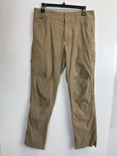 Kuhl Renegade Buckskin Khaki Outdoor Hiking Pants Mens 31X30 Zip Pockets Utility