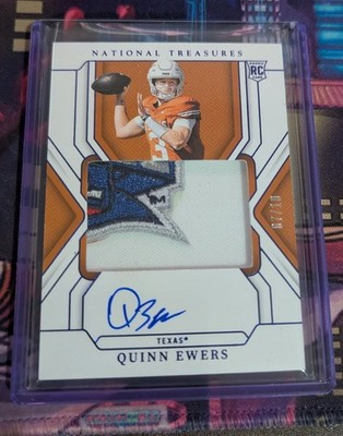 2025 National Treasures Quinn Ewers /10 Bowl Patch Auto Texas Longhorns