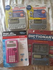 4 New Pocket Size Calculator Spell Checker And Personal Organizer