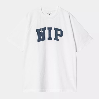 Carhartt WIP S/S W.I.P. T-Shirt für Herren White / Dusky Blue