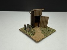 Spur H0 DDR AUHAGEN Pappe Toiletten Häuschen Latrine Haus Gebäude Piko Modellbah