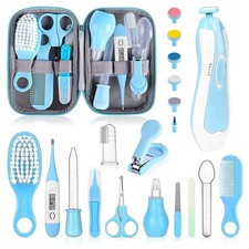 Baby Grooming Kit, Infant Safety Care Set with Hair Brush Comb Nail Clipper N...