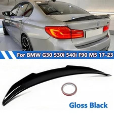 For 17-23 BMW G30 G38 5 Series F90 M5 PSM Style Gloss Black Trunk Spoiler Wing