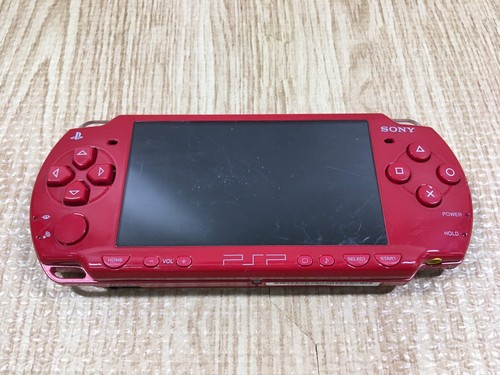 GD7083 Plz Read Item Cond PSP-2000 DEEP RED SONY PSP Console Japan - Picture 3 of 12