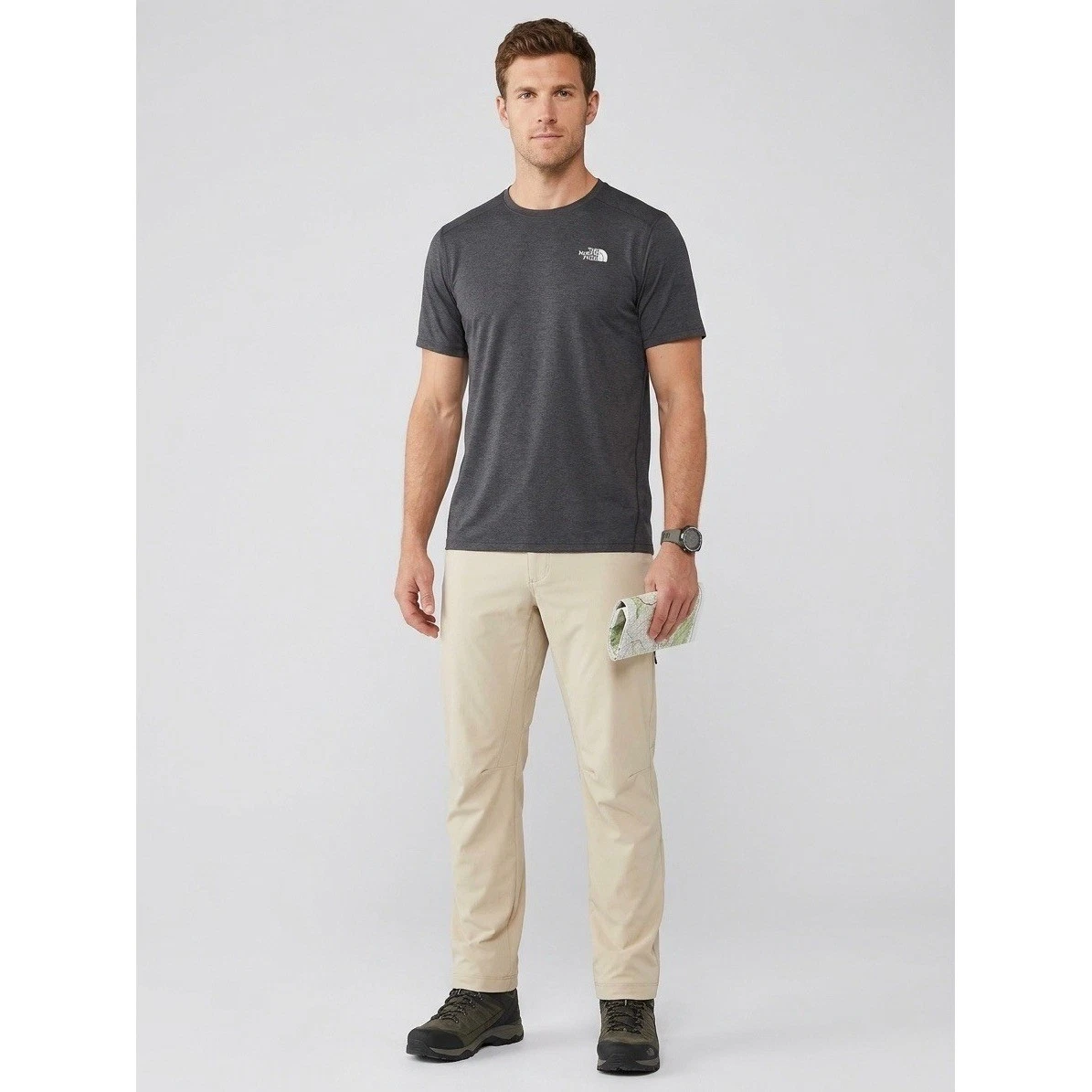 The North Face Mens Tan Beige Stretch Technical Outdoor Hiking Pants Size 36