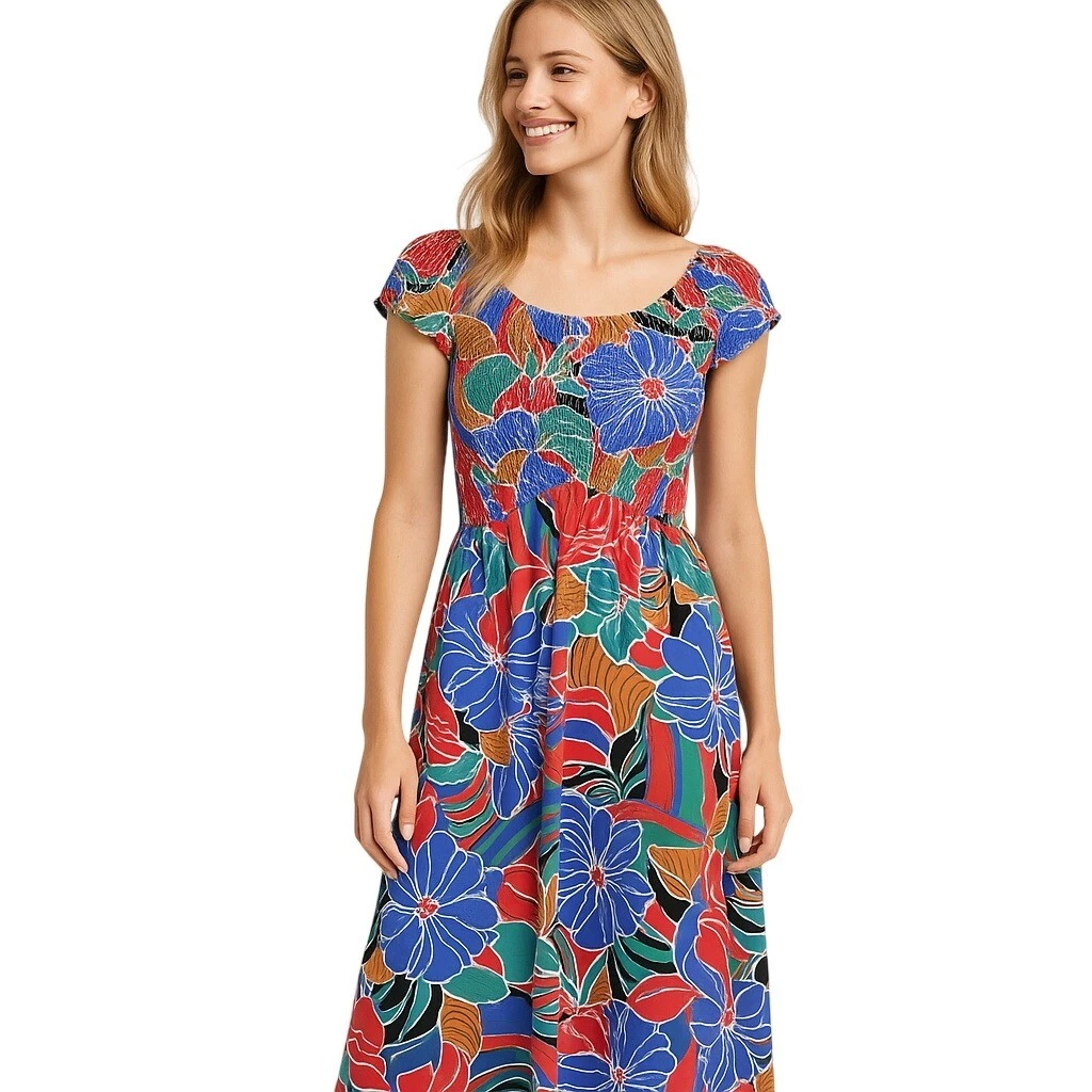 aakaa blue floral dress Aakaa Blue dot Jumpsuit  Flame and Flamingo