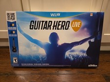 Guitar Hero Live Wii U, 2015 Guitar Bundle Wireless Brand New Sealed RARE