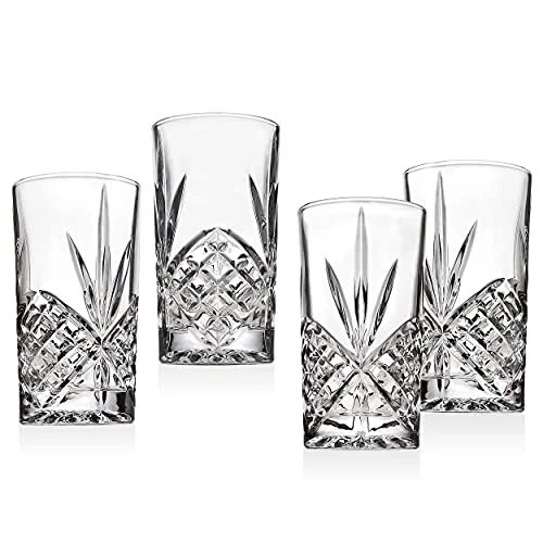 Godinger Dublin Crystal High Ball Glasses - Thumbnail 3