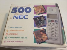 Vintage NEC MP5A1B6-1A Cell Phone In Box W/ Charger And Battery Untested