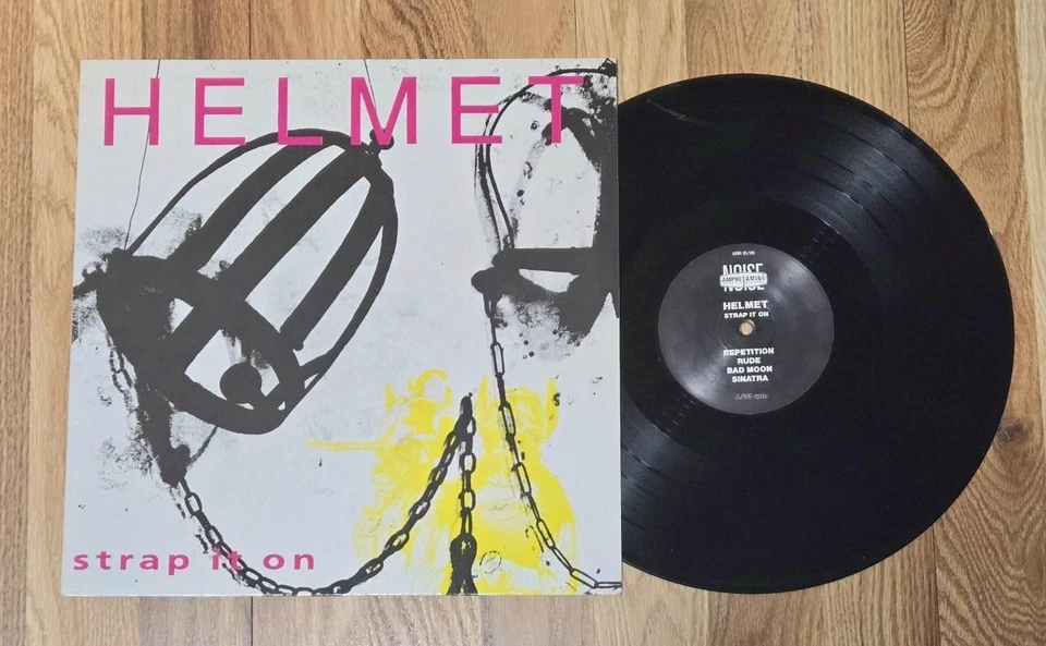 Helmet - STRAP IT ON LP EX 1990 Amphetamine Reptile Records Europe OG Hardcore - Image 1 of 1