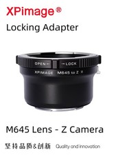 XPimage Locking Adapter for Mamiya 645 M645 Lens to for Nikon Z ZFC Z5 Z8 Camera