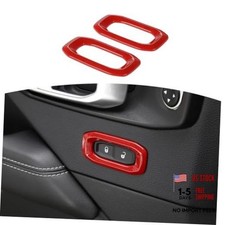 for Wrangler JL Door Lock Switch Button Trim Cover for Jeep Wrangler JL Red