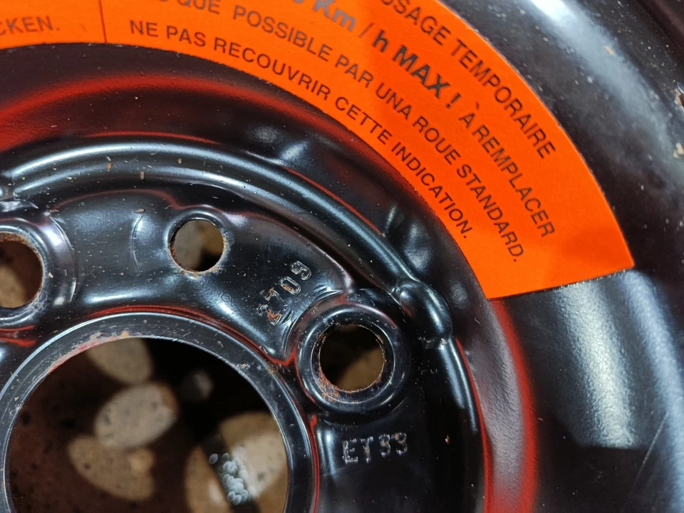 Fiat Panda 169 Ersatzrad Reserverad Notrad S135/80 B13 ET33 4.50x13 - Bild 4 von 4