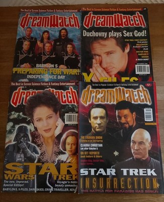 MAGAZINES - Bundle X4 Dreamwatch Magazines Sci-fi Fantasy Horror Movies TV 