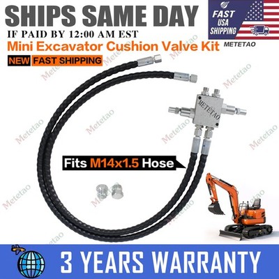 1/4''For Swivel Motor Assembled Chinese Mini Excavator Cushion Valve Kit Complete