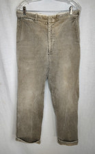 Vtg Sweet Orr Mens Corduroy Farm Work Pants 32x28 Wear Stains Distressed 60s/70s