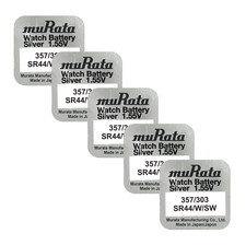 5 Murata 357/303 SR44 Batteries Silver 1.55V Watch Battery 1Pc /04