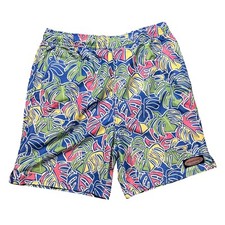 Vineyard Vines Chappy Bathing Trunks Large Pastel Tropical Preppy Swim Beach EUC